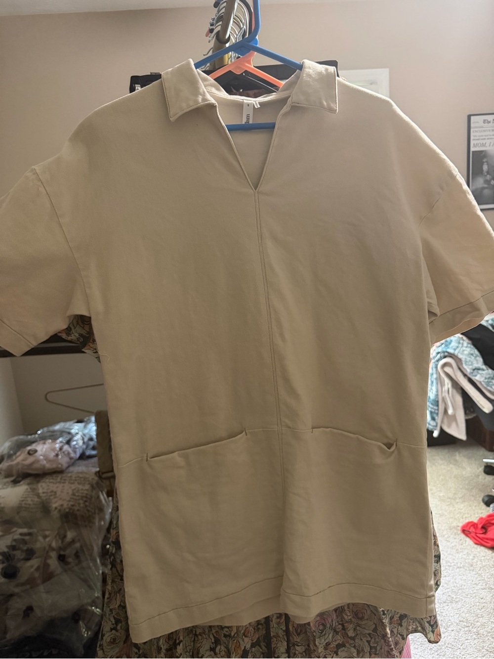 Cream mini dress